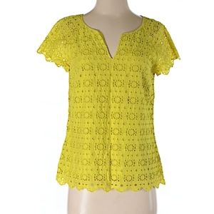 J Crew Collection Eyelet Top, Sz 6